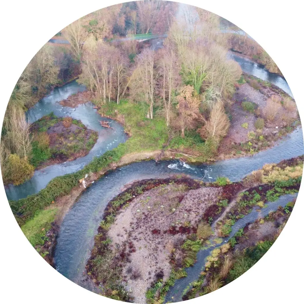 vue aerienne sous-bassin de l'échez