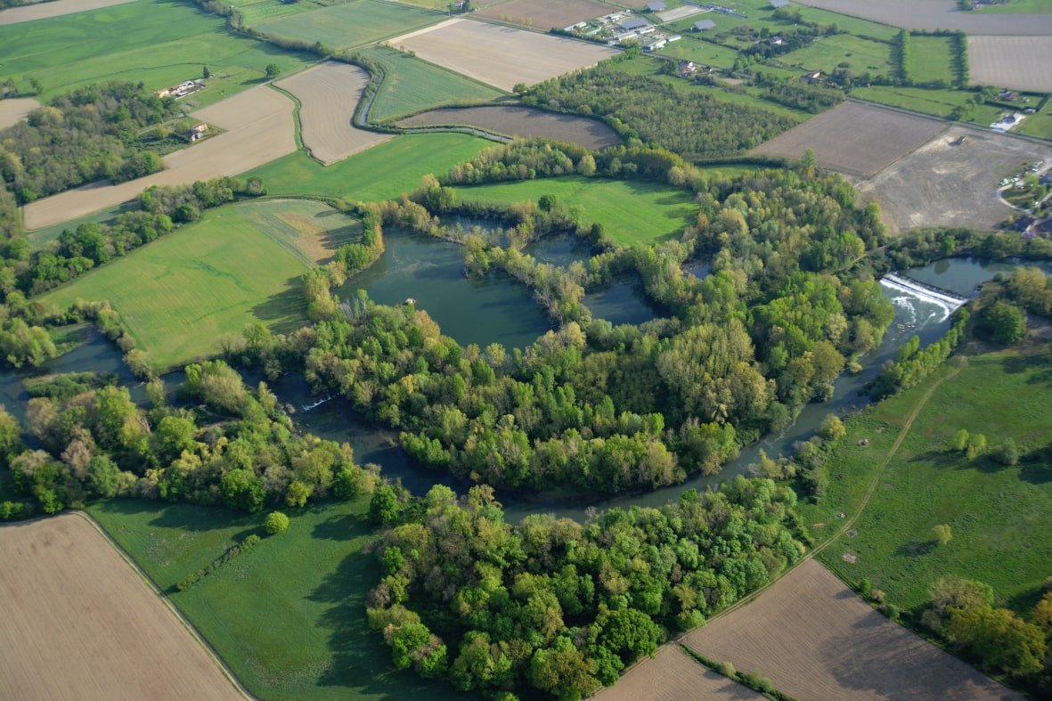 Ancienne gravière sur l'Adour à Hères (65)