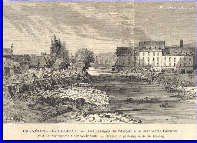 Crue 1875 Bagnères-de-Bigorre