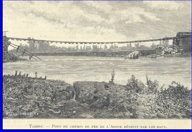 Pont de fer Tarbes 1897
